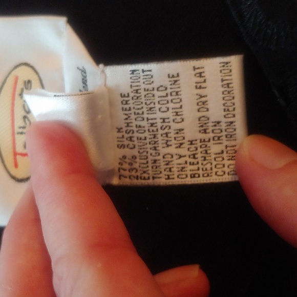 TALBOTS CASHMERE & SILK BLEND EMBELLISHED SWEATER - Picture 5 of 7